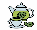 Théière verte
